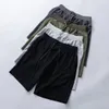 Lu-8801 Short de survêtement court sans doublure de 5 pouces avec cordon de serrage, short de yoga pour hommes, sport léger, course à pied, capris à séchage rapide, pantalon ample d'entraînement élastique réglable