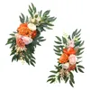 Decorative Flowers 2x Artificial Floral Swag Rustic Wedding Arch Backdrop Decor For Table Arbor Wall