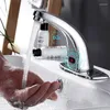 Rubinetti per lavandino del bagno Rubinetto con sensore automatico in rame Rubinetto per lavabo singolo a infrarossi per WC pubblico