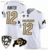 2023 NCAA Colorado Buffaloes Football Toildeys 2 Sydeur Sanders 12 Travis Hunter College مخصصة مخصصة للأبيض الأسود الرجال