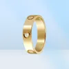 Titanio Steel Silver Love Ring Men and Women Rose Gold Jewelry for Lovers Couple Rings Diemine Dimensione 511 Larghezza 46mm4945711