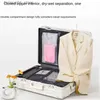 Suitcases Suitcases Aluminum Frame Luggage Bag USB Charging Phone Stand Suitcase Carry-on Large Capacity Travel Bag Password Trolley Case Q240115