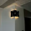 Relógios de parede LED Relógio de canto Grande face dupla 3D Decoração de casa Mudo Design moderno Decoração de sala de estar Relógio digital