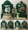 Felpa con cappuccio da hockey da uomo per donna da uomo 11 Zach Parise 22 Nino Niederreiter 40 Devan Dubnyk Minnesota Wild Jerseys Ed Jersey Personalizzato Qualsiasi nome