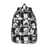 Bags Anime Plaid Mafalda Blanket Laptop Backpack Men Women Casual Bookbag for College School Student Quino Cute Kawaii Bag