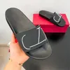 2024 Дизайнерские обуви мужские женские vlogo tazz slippers сандал резиновый шлифованный флоп Mule Beach Brivet Summer Outdoor Loafer Vltn Slide Luxury Sandale Girl Fashion Flat Sliders