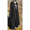 Mulheres medieval capa com capuz casaco vintage gótico capa sólida casaco longo trench halloween cosplay vem casaco feminino l220714207j