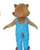 Performance pantalon bleu écureuil mascotte Costume Simulation personnage de dessin animé tenues costume adultes taille tenue unisexe anniversaire noël carnaval déguisements