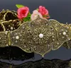 Sunspicems Chic Caucasus Bride Dress Belt for Women Flower Waist Belt Belly Chain Adjustable Length Antique Gold Silver Color240115