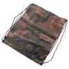 Outdoor Bags Lightweight Thicken Shoes Clothes Storage Riding Travel Backpack Portable Sports Bag Oxford Camouflage Drawstring