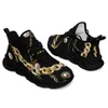 CoolCustomize Custom Gold Sain Design Fashion Pod unisex Comfort Sneaker Pod darmo wysyłka z pudełkiem mężczyźni pary pary biegnące