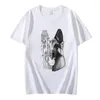 남자 T 셔츠 남성용 캐주얼 티셔츠 독일 셰퍼드 인쇄 짧은 슬리브 흑백 남성 셔츠 셔츠 패션 의류