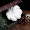 装飾的な花Sewroro White Foam Pumpkins Diy Crafts人工装飾彫り絵画偽のハロウィーン秋の秋