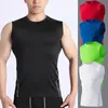 Herren Tank Tops Gym Shaping Weste Sport hautenge Westen schnell trocknend atmungsaktiv schlank ärmellos elastisch Fitness Radfahren