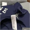 Womens Hoodies Sweatshirts Women Female Clothing 2024 Spring Summer New Leisure Sports Style Navy Blue Digital Printed Round Neck Loos Ot6Ig