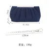 Sacos de noite vintage azul cetim para mulheres pequenas embreagens 2024 clássico na moda corrente bolsa de ombro crossbody bolsas de festa de baile