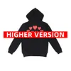 Kvinnors hoodies tröjor spela kommissionshoppare des Garcons brev pullover röd hjärta hoodie commes hoodie garcons hoodie ögon röda hjärta hoodie 2948