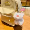 Söt plysch fylld djurhänge kawaii väska charm nyckel dekor gåvor för barn