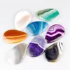 Natural Gem stones Semi Precious Stones Mix Stripe Agate Beads Pendant Tear Drop Agate Charms For Jewelry Necklace Making290C