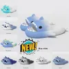 designer shark slippers summer sliders men women kids slides pink blue grey memory foam sandals soft thick cushion slipper cloud slide indoor outdoor shoes size 36-45