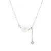 Hangers VENTFILLE 925 Zilveren Schelp Ketting Voor Vrouwen Meisje Gift Bloem Chrysant Kwasten Sieraden Drop Groothandel