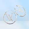 Fashion Women 18K Gold plaqued Designer Ear Stud Oreads Oreing Designers Designers Geometry Letters Crystal Hoop Earring Wedding Jewerlry Fo4936959