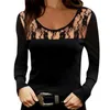 Blouses Femmes Femmes Rhinestine Top Blouse À Manches Longues O Cou Tops Casual Pull Tunique Sexy Slim Doux Chaud Ropa Camisetas Esthétique