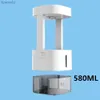 Humidificateurs 580ML gouttes d'eau Anti gravité USB humidificateur d'air diffuseur ultrasons arôme brumisateur électrique LED lampe d'affichage pour chambre CarL240115