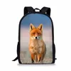 Taschen niedliche Tier 3D Fox Muster Rucksack Jungen Mädchen Kinder Schultasche Schülern Buchbeutel Laptop Tasche Teenager Daily Casual Rucksack