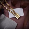 ketting voor dames ontwerper voor man Slotvorm Verguld 18K T0P kwaliteit Vintage officiële reproducties merkontwerper klassieke stijl met doos 001