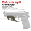 Puntatori Ppt 5mw Dispositivo laser con mirino laser rosso Puntatore laser da caccia tattico per M92 Beretta Modello 92 96 M9 Hk200020