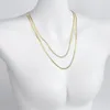 Ожерелья с подвесками, роскошное двухслойное ожерелье в виде змеи из нержавеющей стали с гладкой цепочкой длиной 120 см, как модный женский подарок219s