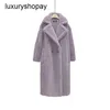 Maxmaras Teddy Bear Coat Womens Cashmere Maisses Wool Winter Star Style Song Qian fausse fourrure pour la chaleur européenne et américaine épaissie plus SRA6