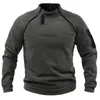 Veste polaire tactique d'extérieur pour hommes, vêtements de chasse, pull chaud à fermeture éclair, manteau coupe-vent, pull de randonnée thermique 240115