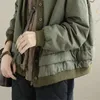 Trenchs de femmes mode automne hiver coton rembourré vêtements manteau style coréen lâche veste décontractée noir vert kaki femme