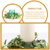 Decorative Flowers Eucalyptus Wreath The Christmas Artificial Leaves Wreaths Rings 8 Cm Tabletop Iron Wire Small