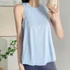 Lu Align Women Yoga Vest Sports Smock Girl Bodybuilding Workout Cover Fitness Yogas Top Running Dustcoat Lady Sexy Quick Dry Slim Tank Outdoor Solid colorE0T8