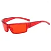 Sonnenbrille Sonnenbrille 2024 Trendprodukt Herren Quadratisch Retro Punk Sportbrille Personalisierte Outdoor Radfahren Sonnenschutz Sonnenbrillen