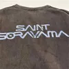 Męskie bluzy bluzy Umyj Saint Michael bluzy Mężczyzn Kobiet robot drukujący 2023fw niszczy Crewneckyolq