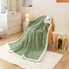 Cobertor de tapeçaria tafurong lã de cordeiro espessada quente lazer escritório cochilo 240115