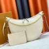 حلقة الموضة Hobo M46311 Half Moon Designer Bag Strap Womens Luxury Mens أصلي أكياس القابض الجلدية الأصلية عبر حقائب اليد حقيبة الهلال الأدوة الكتف