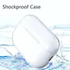 För Apple AirPods Pro 2 2nd Generation Airpod 3 Pros Case Hörlurtillbehör Solid TPU Silikon Skyddsskydd Trådlöst laddning av stötsäkert fodral