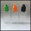 Lagringsflaskor 5/10/20 st 30 ml plast dropper transparent klar juice olja flytande pressbar platt behållare w/cap spetsigt spets