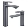 Bathroom Sink Faucets Frosted Gun Gray Basin Faucet Washbasin Hand Washing Table Copper And Cold Nordic Polar