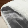 Большое флисовое одеяло из шерпа, двойное толстое, мягкое, теплое одеяло для кровати, дивана, королевского размера, зимнее 240115