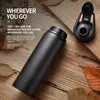 Portable Stainless Steel Bicycle Water Bottle Straight Drinking Outdoors Sports Travel Kettle Metal 240115