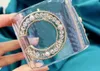Hip-hop largo punho acrílico transparente pulseira feminina diamantes de alta qualidade zircão pérola robusta pulseira exagerada joias fotografia de rua estilo punk