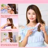 2 in 1ヘアカーラーストレートナー220Vミニカーリングアイアンエレクトリックヘアスタイラーヘアカーリングストレートニングスタイリングツールブラシ240115