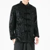 Мужская высококачественная винтажная куртка Тан в китайском стиле, мужская оригинальная жаккардовая куртка с рисунком дракона, мужская свободная куртка-топ 240115