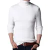 Men's Sweaters Pullover Mens Sweater Solid Color Top Beige/White/Dark Blue Casual Classic Full Sleeve Knitwear Long Slim